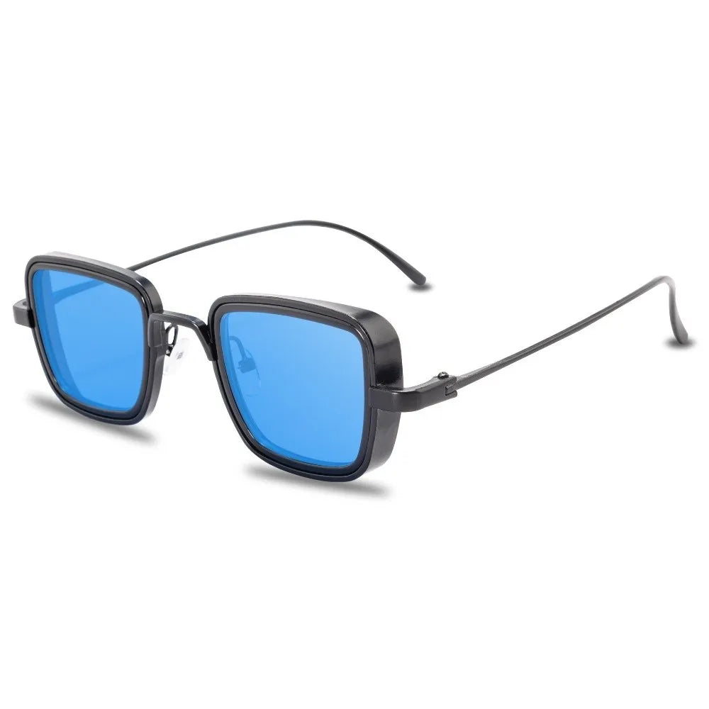 Lightweight Retro Square Sunnies Gradient Sunshade Eyewear Unisex Polarizing Lens Sunglasses Alloy Indian Style Anti-UV Glasses