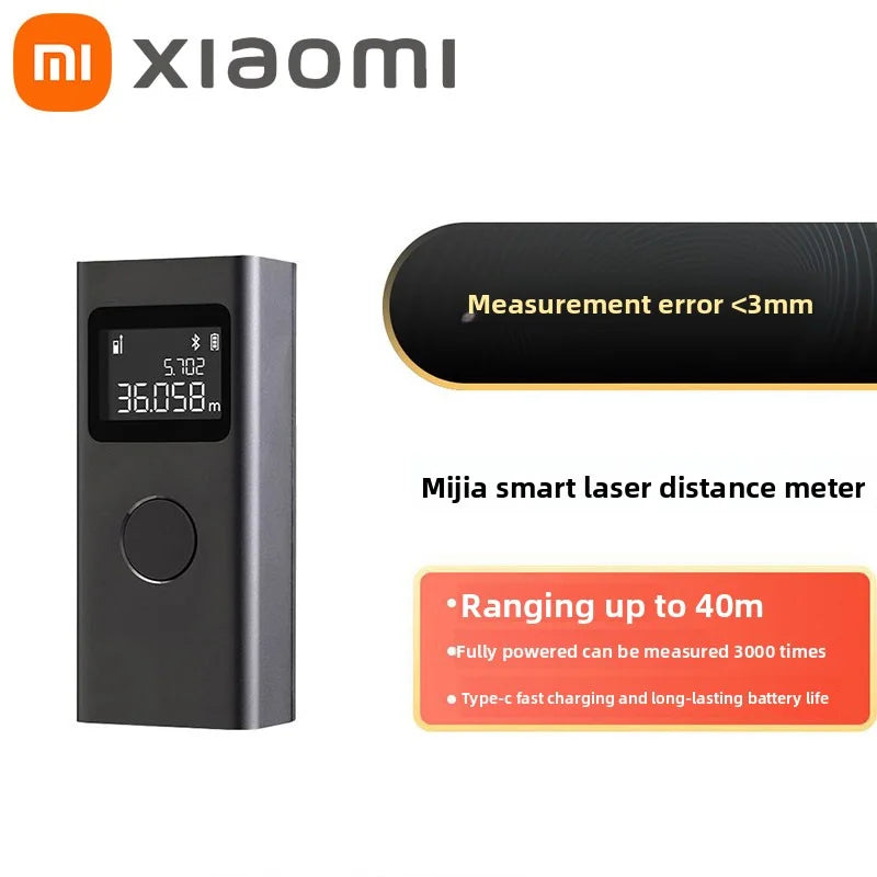 Original Xiaomi Mijia Smart Laser Rangefinder Real Time Distance Meter LCD Display Laser Range Finder Tape Measure Real Time New