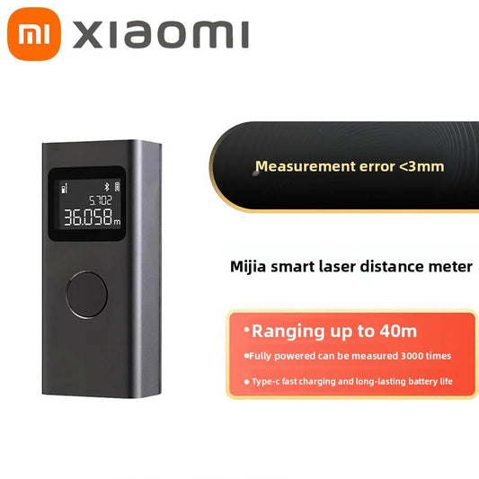 Original Xiaomi Mijia Smart Laser Rangefinder Real Time Distance Meter LCD Display Laser Range Finder Tape Measure Real Time New