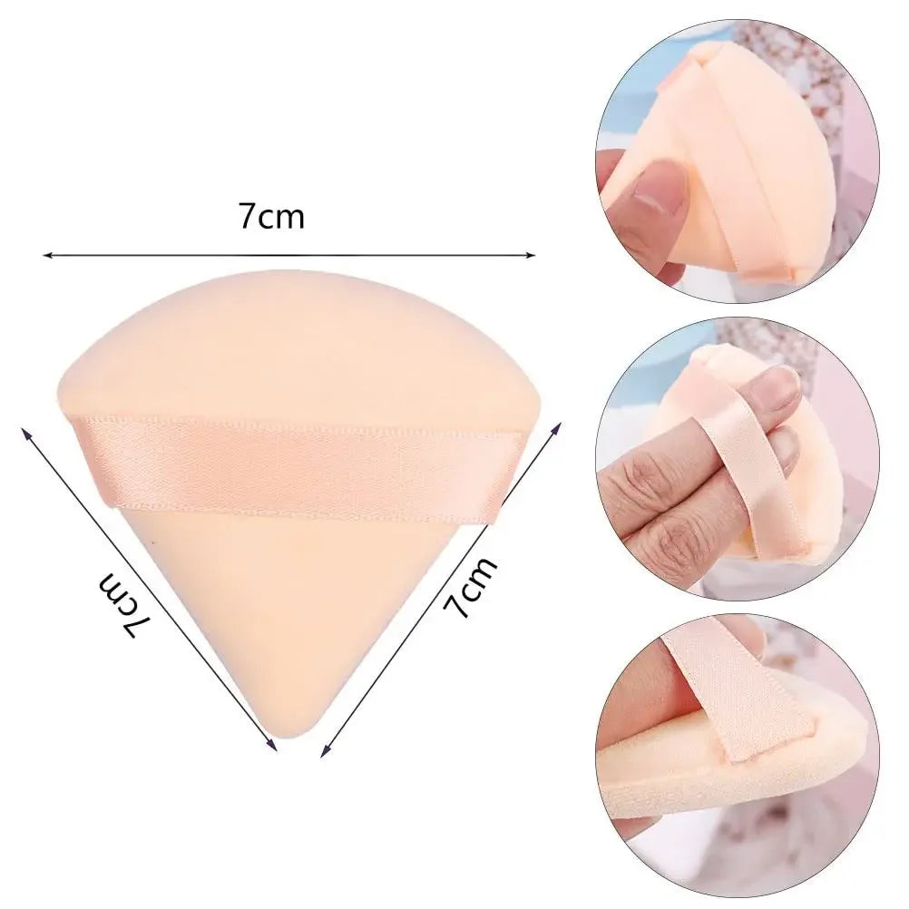 10PCS Puff Triangle Makeup Beauty Sponge Puff Triangle for Powder Makeup Blender Finger Puff Make Up Accessories Cosmetics PF03