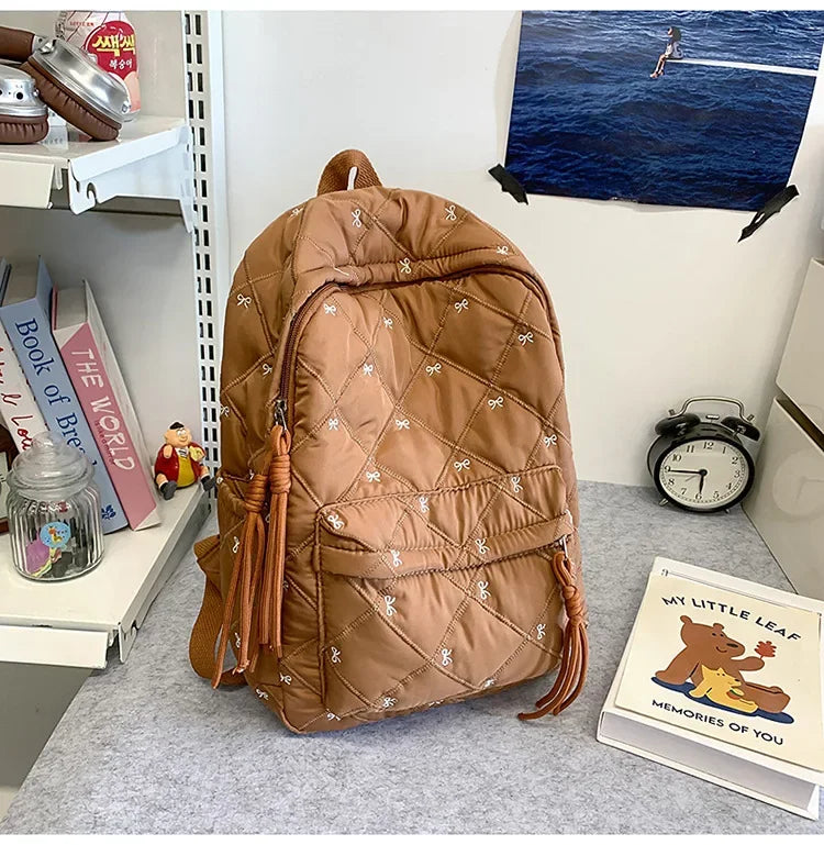 New Large Capacity Children's School Backpack Lightweight Bow Students Schoolbag School Bags Boys Girls Tutoring Bag Laptop Bag