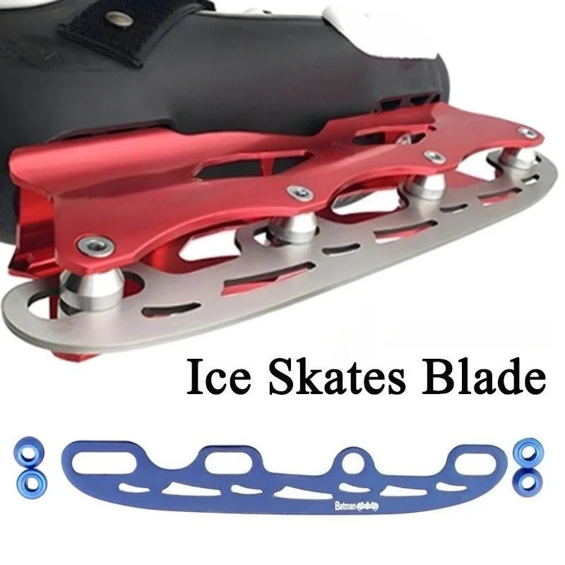 Ice Skates Blade Ice Hockey Blades Stainless Steel Interchangeable for Adult Kid Roller Skates Colorful Ice-Skating Accessories