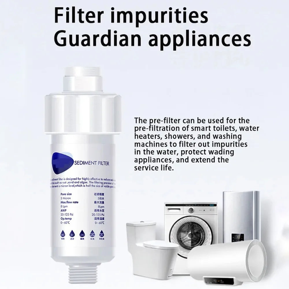 Shower Water Filter Environmentally Water Quality Pre-chlorine Removal Filter Under Sink Bathroom Accessories