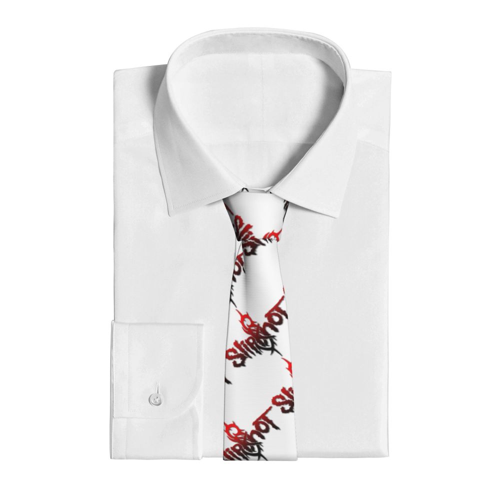 Slipknots Neckties Men's Customized Silk Heavy Metal Rock Music Gift Neck Tie for Office