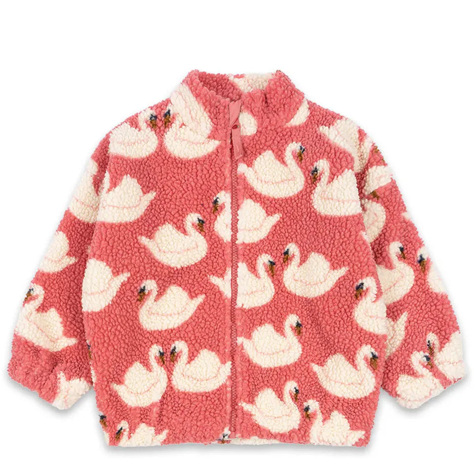 Children's Jackets 2024 Fall And Winter Fashion Cartoon Lamb Wool Girls Jacket Cotton Warm Cute Boys Coat Children's Clothing
