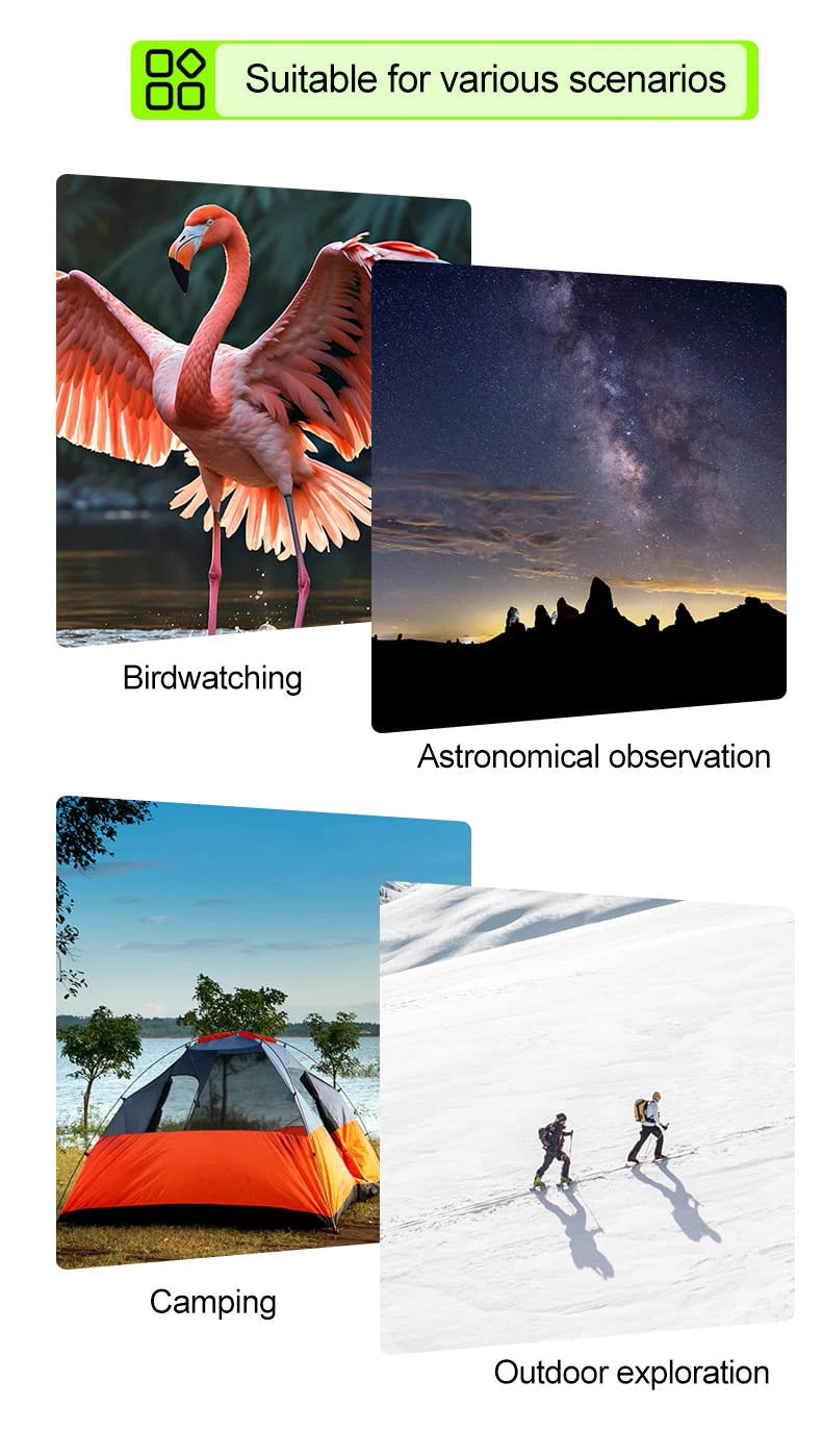 4K HD Telescope Eyepiece Camera Portable WiFi Wireless Birdwatching Electronic Eyepiece Connected To Mobile Phone and PC