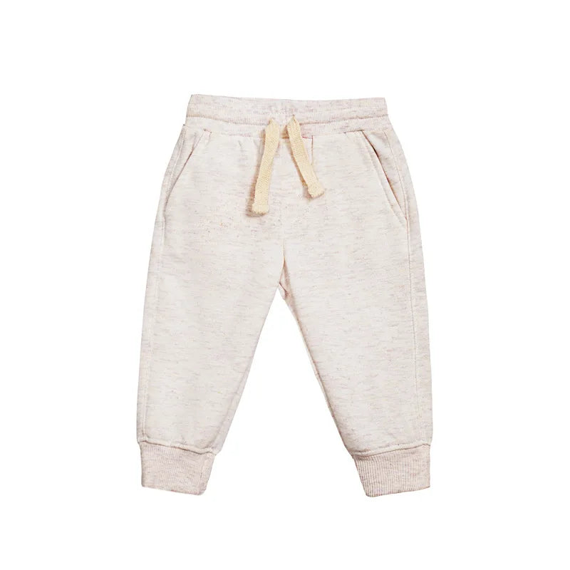 Baby Clothing Boys Girls Pants 0-24 Months Autumn and Winter Solid Color Elastic Waist Trousers Newborn Baby Clothes