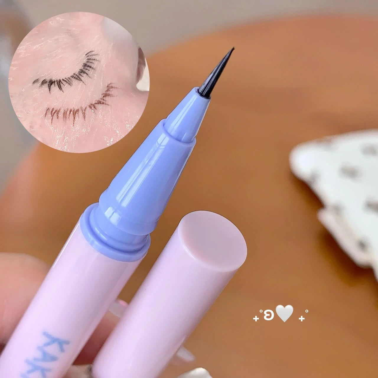 Ultra Slender Liquid Eyeliner Fast Drying Smooth Waterproof Eyeliner Pen Long Lasting Black Brown Lower Eyelash Pen Cosmetics