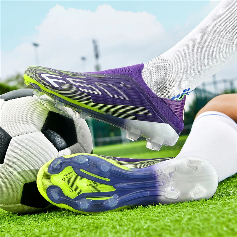 New Men's Football Boots Non Slip Comfortable Soccer Shoes Turf Ultralight Fg Grass Cleats Futsal Sport Indoor Adult Non-Slip