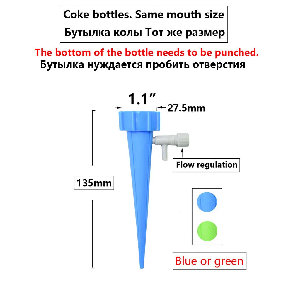 Drip Irrigation Automatic Plant Flowerpot Waterers System Houseplant Watering Drip Water Spikes Taper Watering