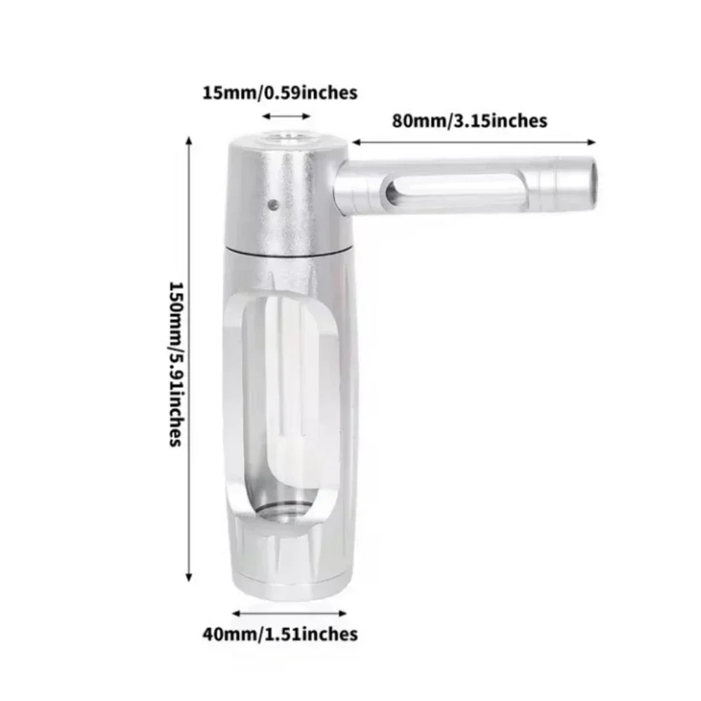Handheld Smoking Pipe Grass Hookah Set with Dry Burning Glass Tobacco Bowl Cigarette Filters Shisha Pipes Smoke Accessories