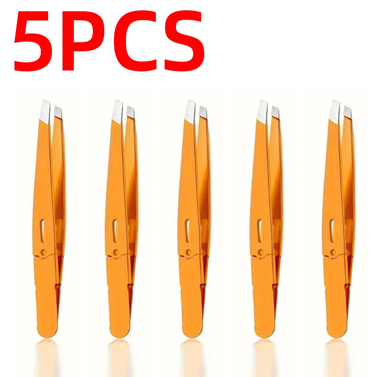 1/3/5/10PCS Professional Stainless Steel Tweezers With Slanted Eyebrows And Facial Clips Durable And Hypoallergenic Eyebrow Clip