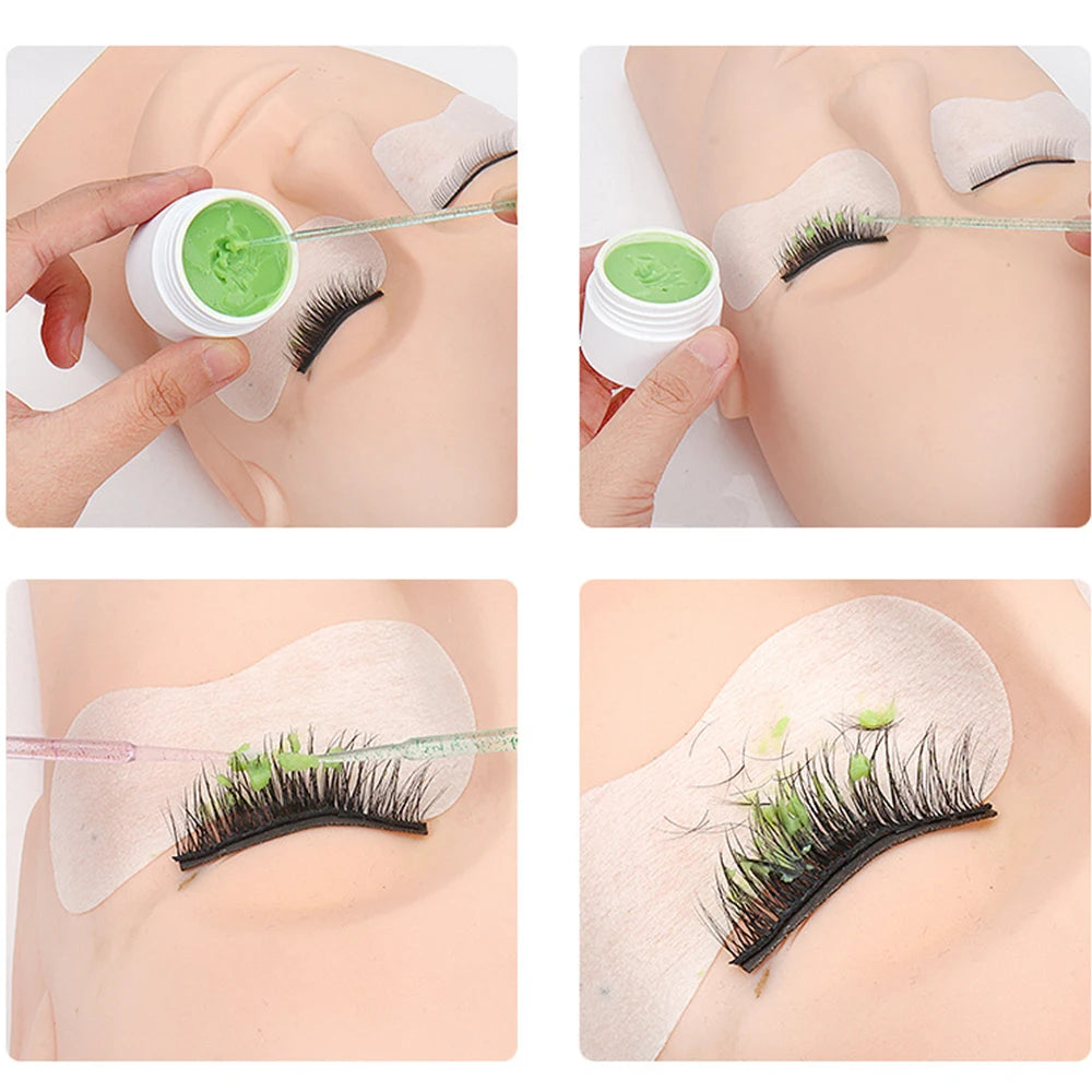 100pcs Eyelash Cleaning Brushes Micro Cotton Swab Individual Removing Makeup Brush Eyelashes Microbrush For Beauty Clean Tools