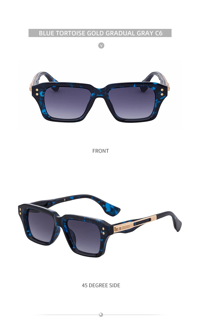Retro Polarized Square Punk Sunglasses Men 2026 Luxury Brand Designer Classic Driving Shield Sun Glasses for Male Shades UV400
