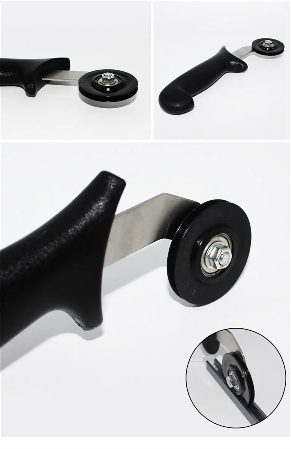 LED Light Strip Installation Roller Tool for 6mm/8mm/10mm COB SMD  Linear Aluminum LED Profile Hard Bar Light Fixture Baseboard