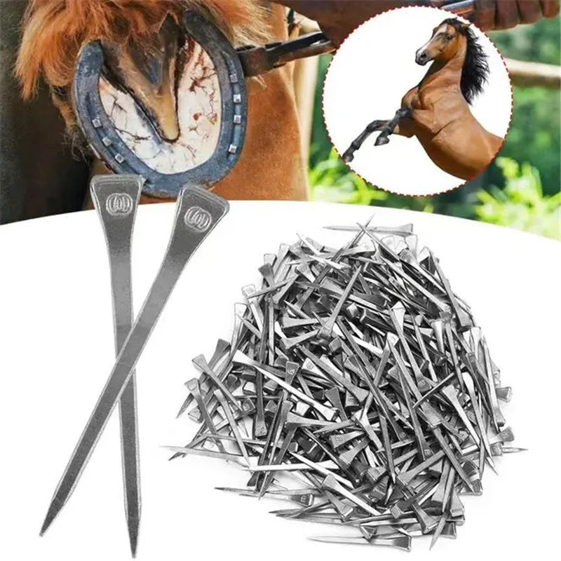 Horse Shoe Nails Horse Training Equestrian Harness Repair Hoof Nails Palm Horse Riding Supplies Equestrian Equipments