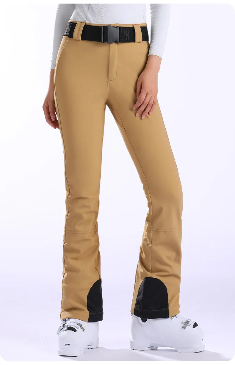 Winter New Skiing Pants Women Slim Fit Snow Trousers Outdoor Warm Sweat Pants Windproof Ski Pants Waterproof Snowboard Clothes