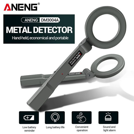 Metal Detector ANENG DM3004A High Sensitivity Body Search Portable Handheld Security Intelligently Adjust Objects Distance Tools