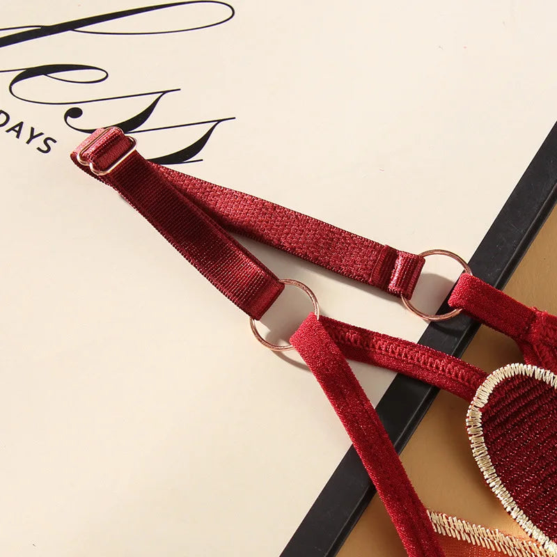 Female Japanese Thong Girls Two-dimensional Heart-shaped Cute Breathable Low Waist Adjustable Thin Belt Panties