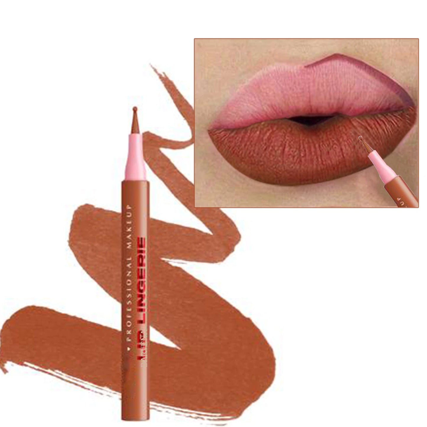12 color matte lipliner lipstick lip pencil long-lasting waterproof, sweat proof, non dry cosmetics women's cosmetic pen