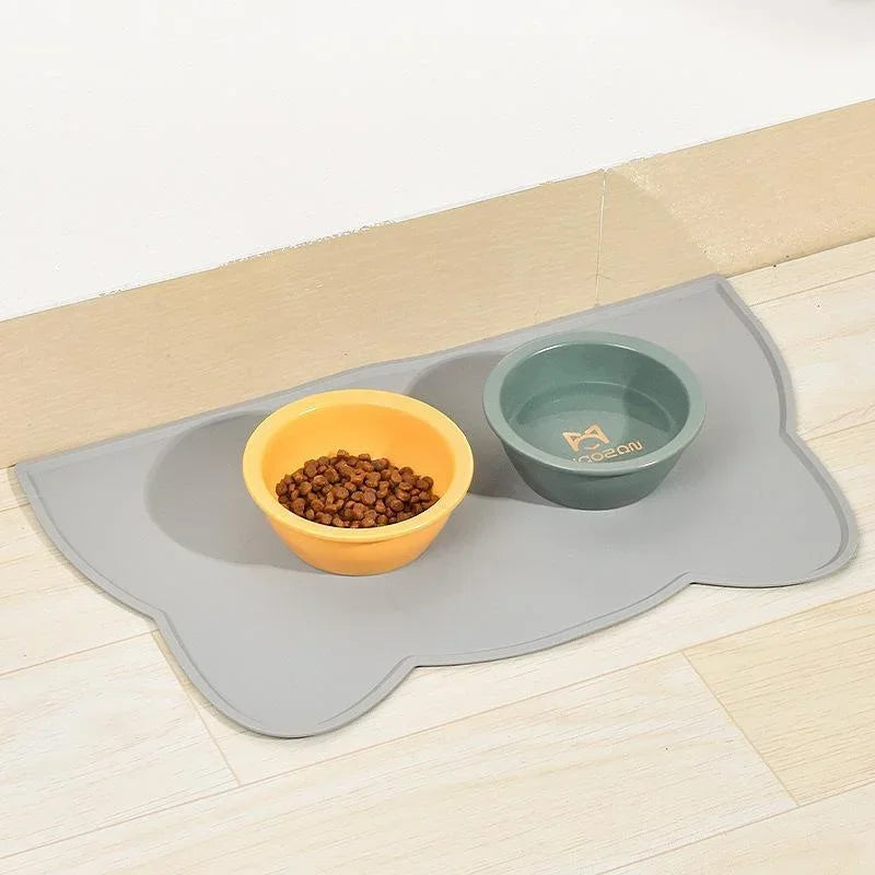 1 Pcs Anti Overflow Anti Slip Waterproof and Easy To Clean Pet Silicone Meal Mat Cat and Dog Mat Pet Meal Mat
