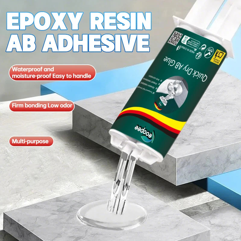 Epoxy resin AB Glue Strong bonding Transparent adhesive High viscosity waterproof Repair metal, ceramics, electronic components