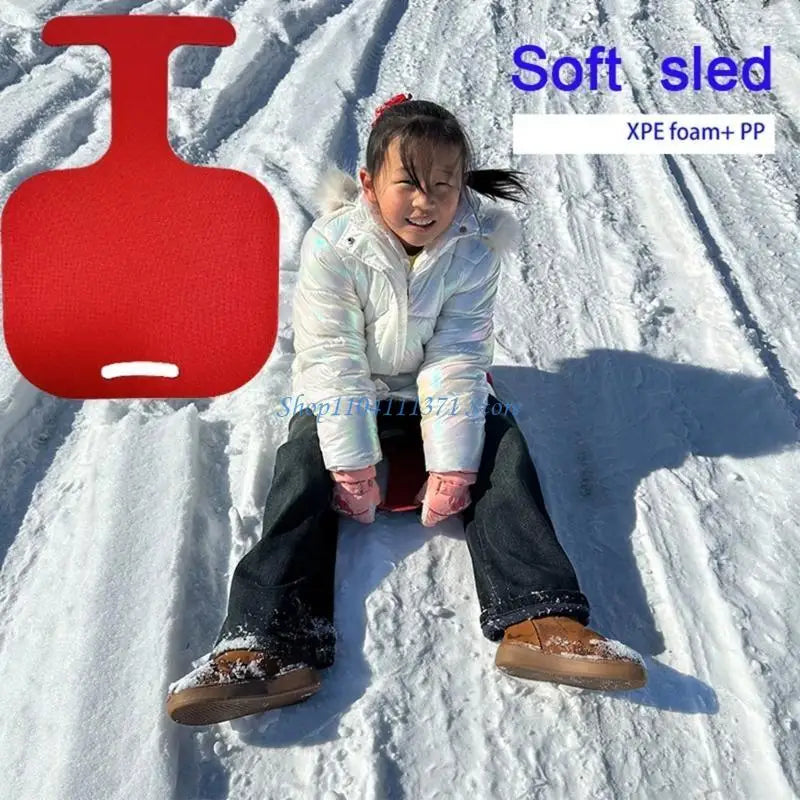P9FC Snow Sledges Board, Kids Snow Sled Board with Handle Snow Sledges Disc Skiboard