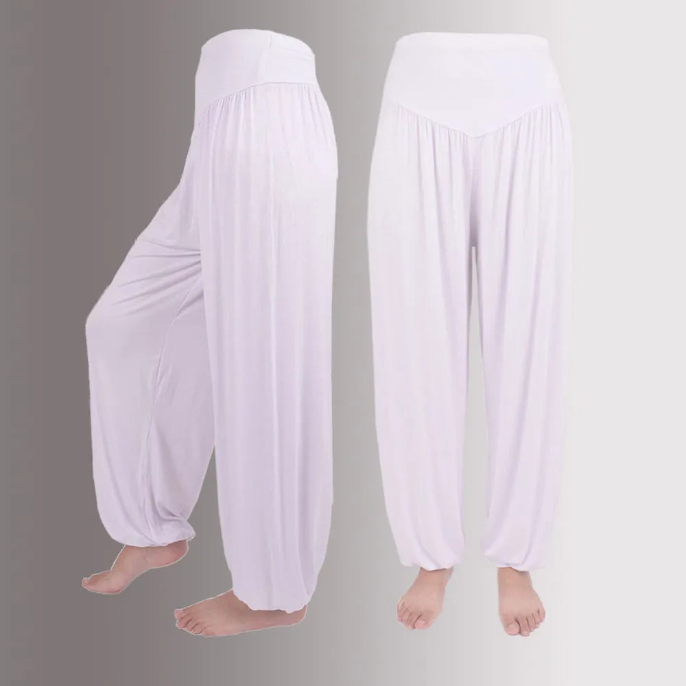 Women Elastic Loose Dance Yoga Pants Gym Workout Trousers Commute Sweat Pants High Waisted Female Clothing Calça Feminina