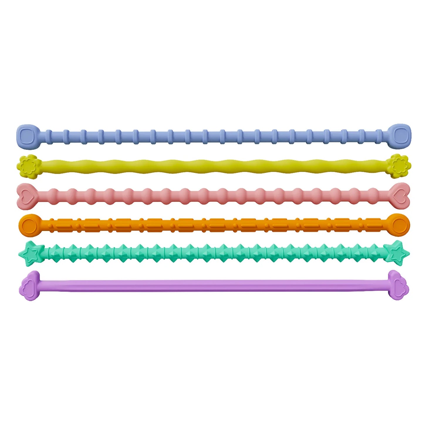Fidgeting Sensory Sticks Toys, Anti Stress Relief Anxiety Silicone Textured Calming Sensory Toy For Autism ADHD Kids Antistress