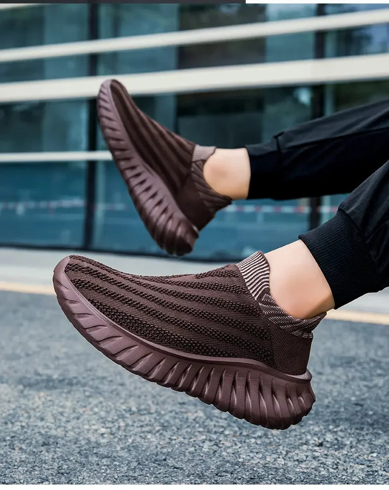 Men's One Foot Walking Shoes Anti Slip Running Shoes, Breathable Thick Soled Shoe Lightweight Fitness Casual Sneakers for Women