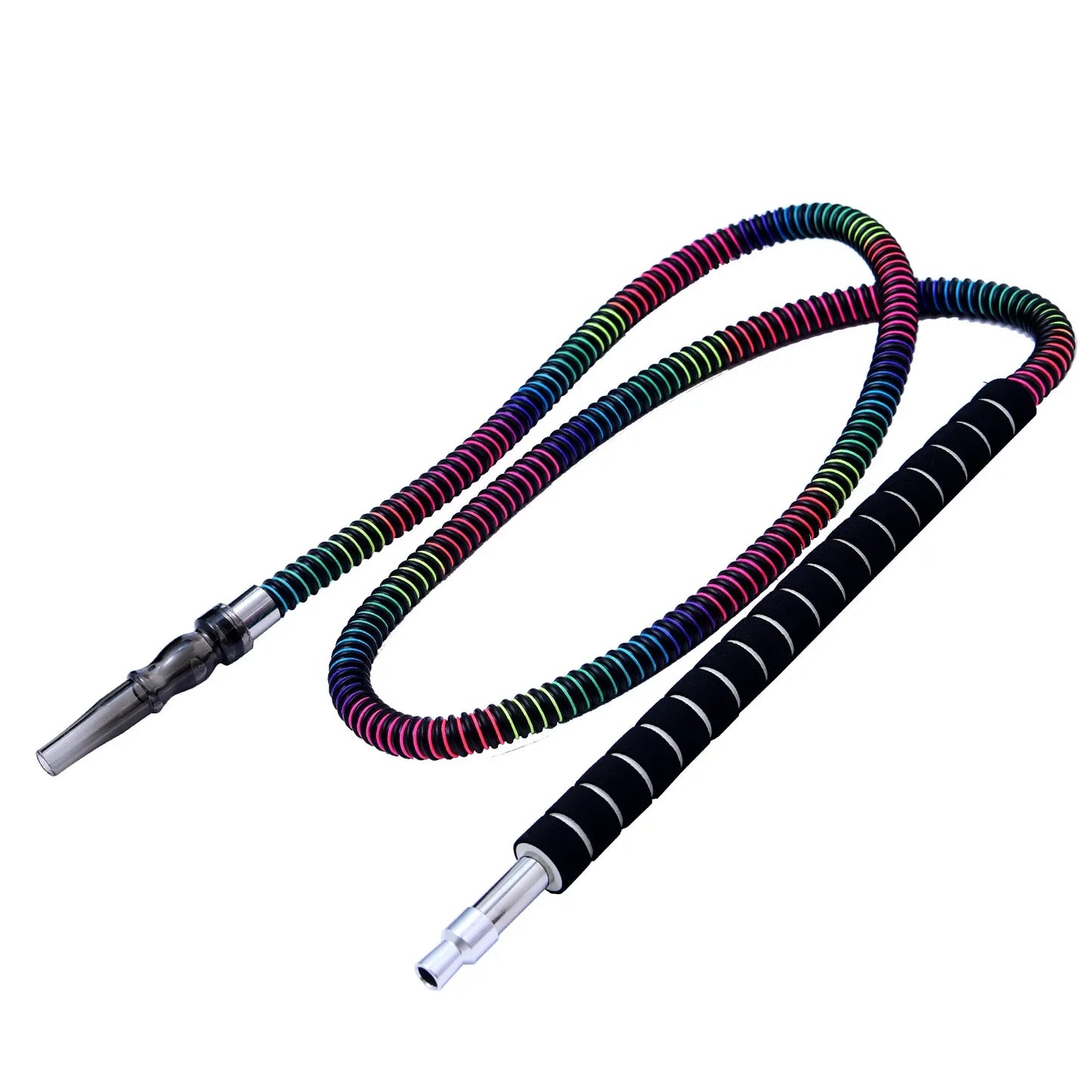 Arabic Shisha Hose with Long Handle Colorful Design for Middle Eastern Durable Nightclubs Hookah Hose