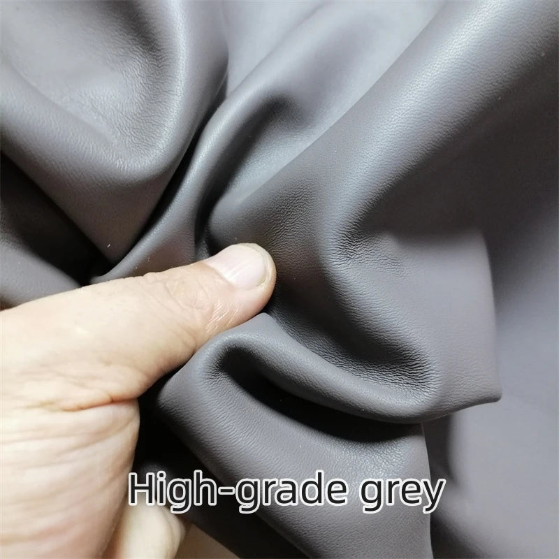0.5/0.7mm Grey Green Sheepskin. First Layer Leather. Real Leather Fabric. Handmade DIY For Clothes. Whole Sheepskin