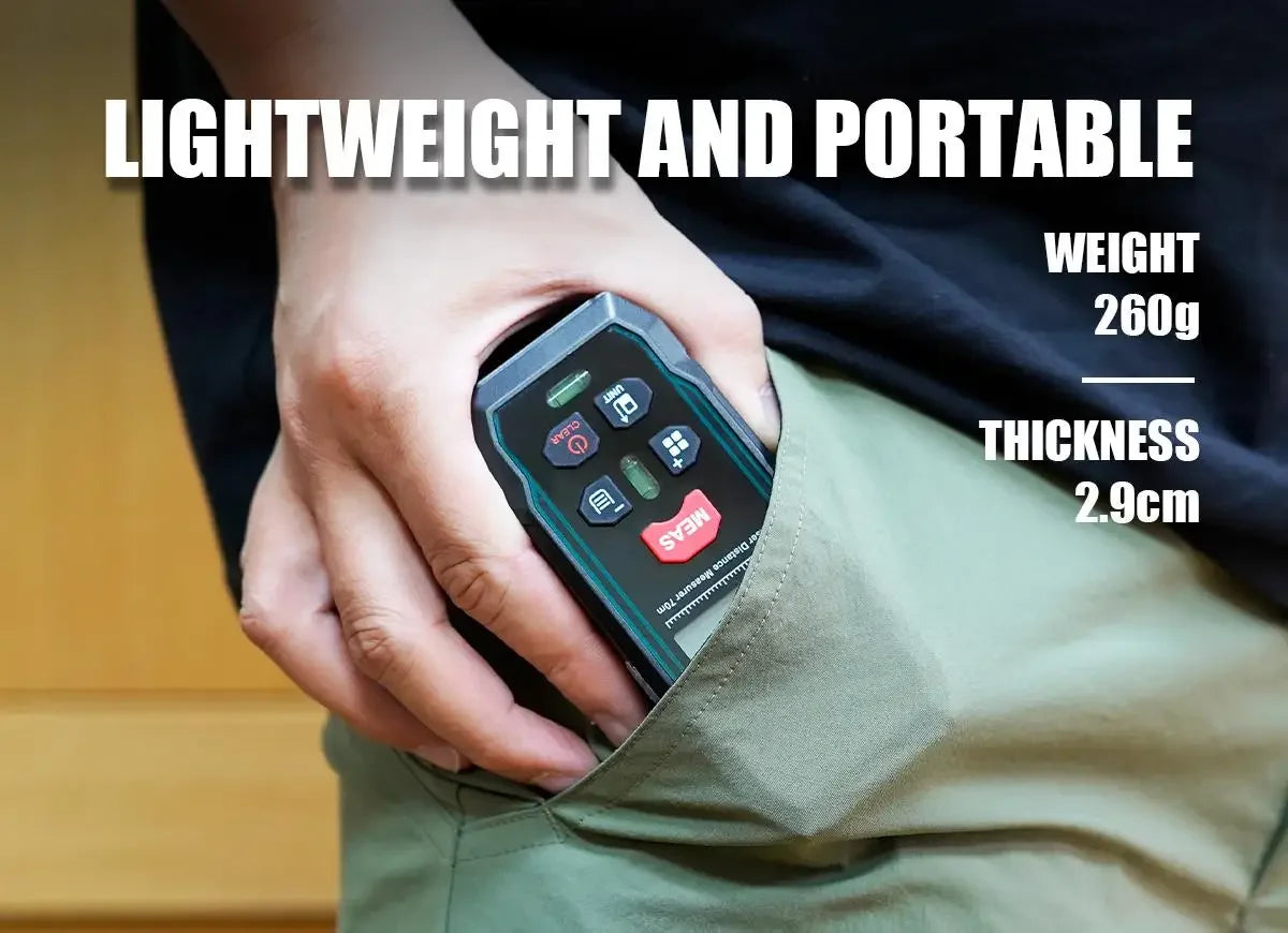 Pro'skit NT-6370 Laser Rangefinder 70M Handheld Laser Distance Meter Digital Range Finder Tape Measure 0.3 Second Flash Test