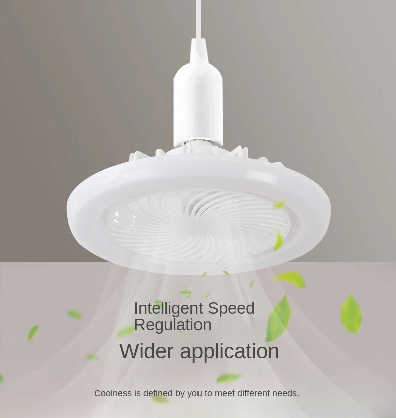 30w 3In1 Ceiling Fan With Lighting Lamp electric fan E27 Converter Base With Remote Control For Bedroom Living Silent AC85V-265V