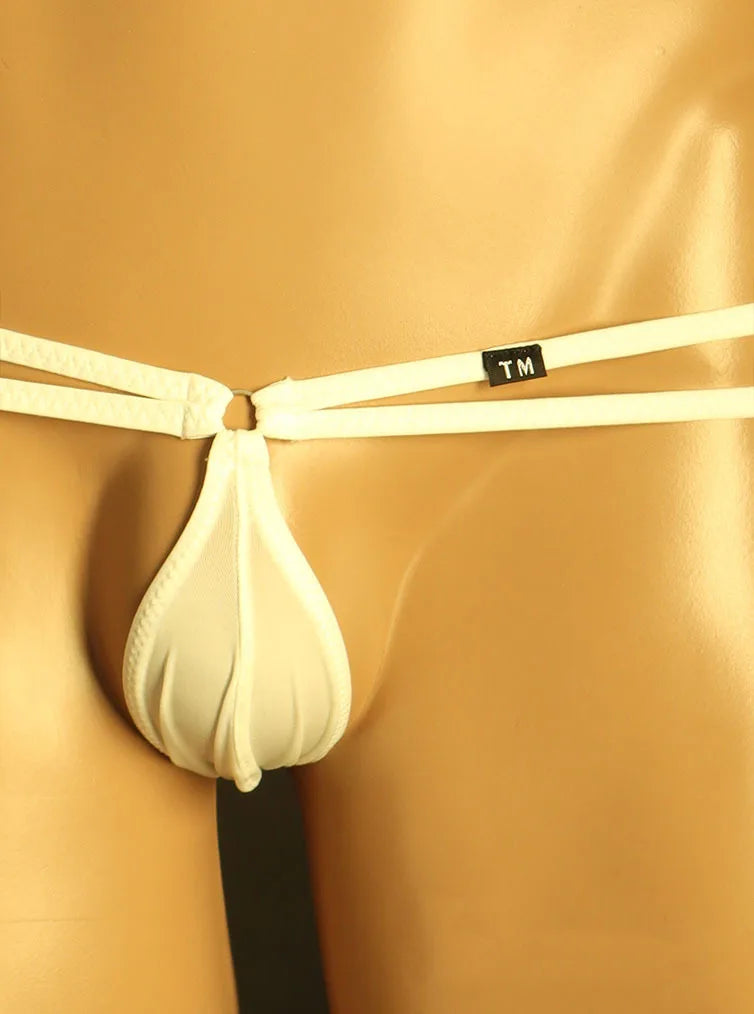 Men's Thongs  Ice Silk Fabric Sexy Thin Panties Comfortable Low Waist Men's Thongs  jockstrap