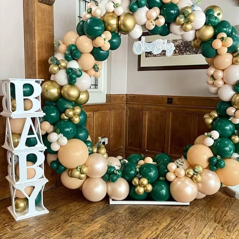 BABY Blocks Baby Shower Decoration Hollow Baby Cubes Balloon Filling Boxes Foam Board One 1st Birthday Party Decor