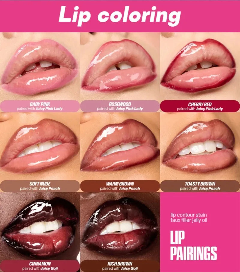 Matte Velvet Lipliner Pencil Red Nude Contour Tint Lipstick Waterproof Lasting Non-stick Cup Moisturising Lip Contour Pen Makeup