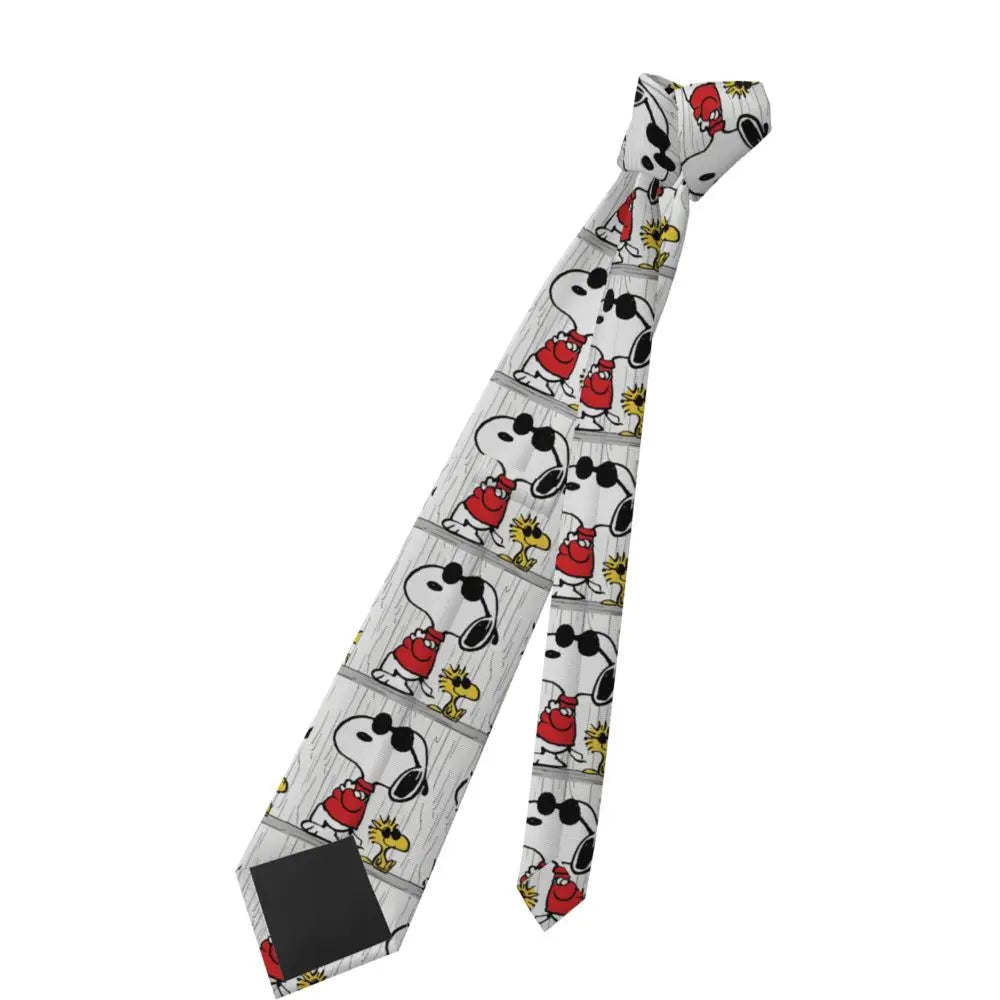 Personalized Fashion S-Snoopys Neckties Men Silk Cartoon Office Neck Tie