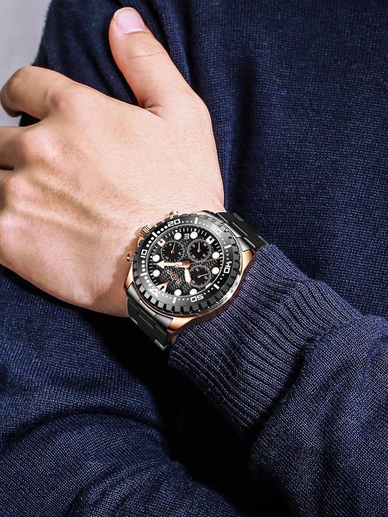BIDEN Top Brand Fashion Mens Watches for Men Sport Waterproof  Quartz Watch Luxury Man Business Luminous Clock Relogio Masculino