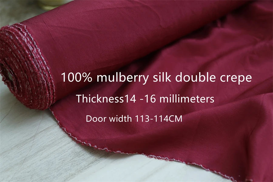 Pure silk shirt clothing fabric wide silk crepe silk fabric crepe dress special offer100% pure silk crepe 25 color selection