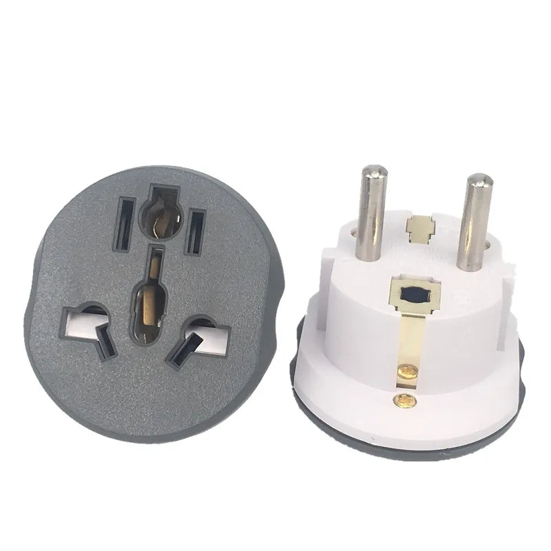 EU Plug Adapter Travel Adapter Converter 2 Pin Electric Socket Outlet Universal For AU US UK CN To EU KR Travel Wall Socket 250V