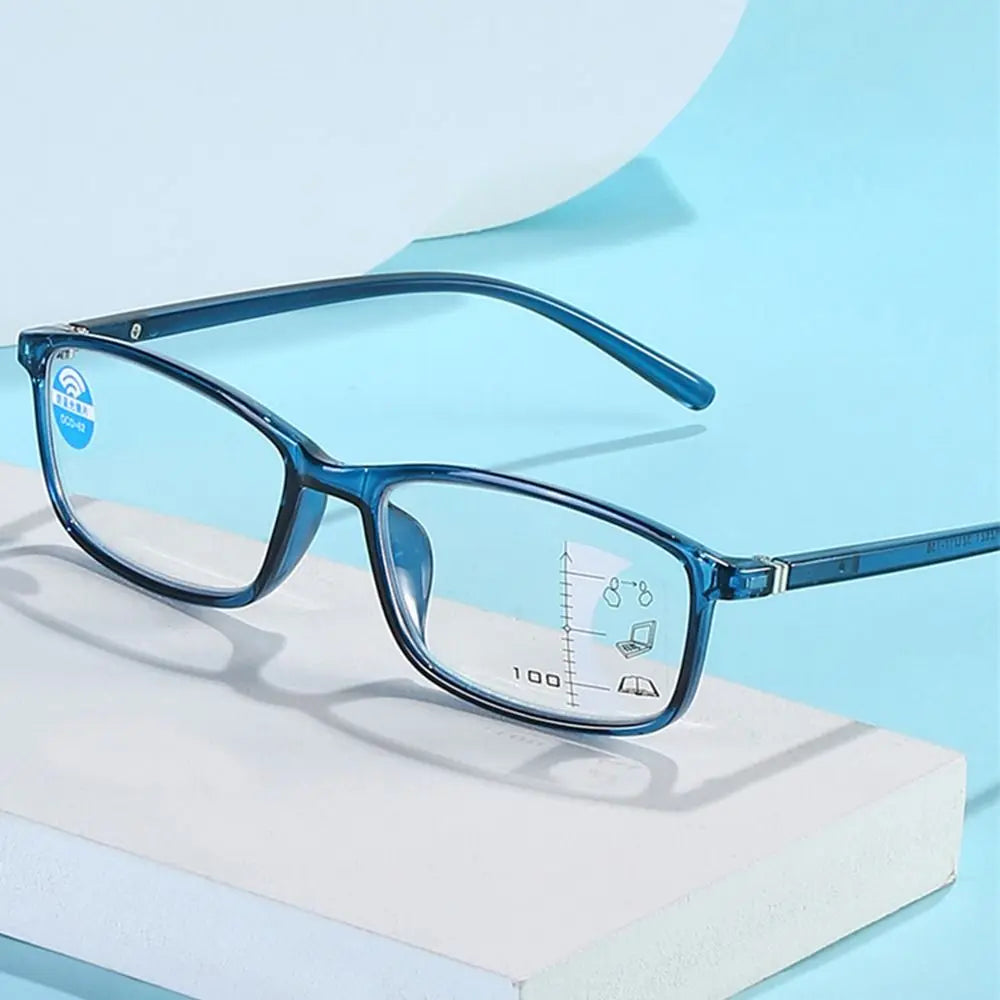 Progressive Multifocal Reading Glasses Anti-Blue Light Computer Glasses Eye Protection Ultra Light Eyeglasses For Men Women