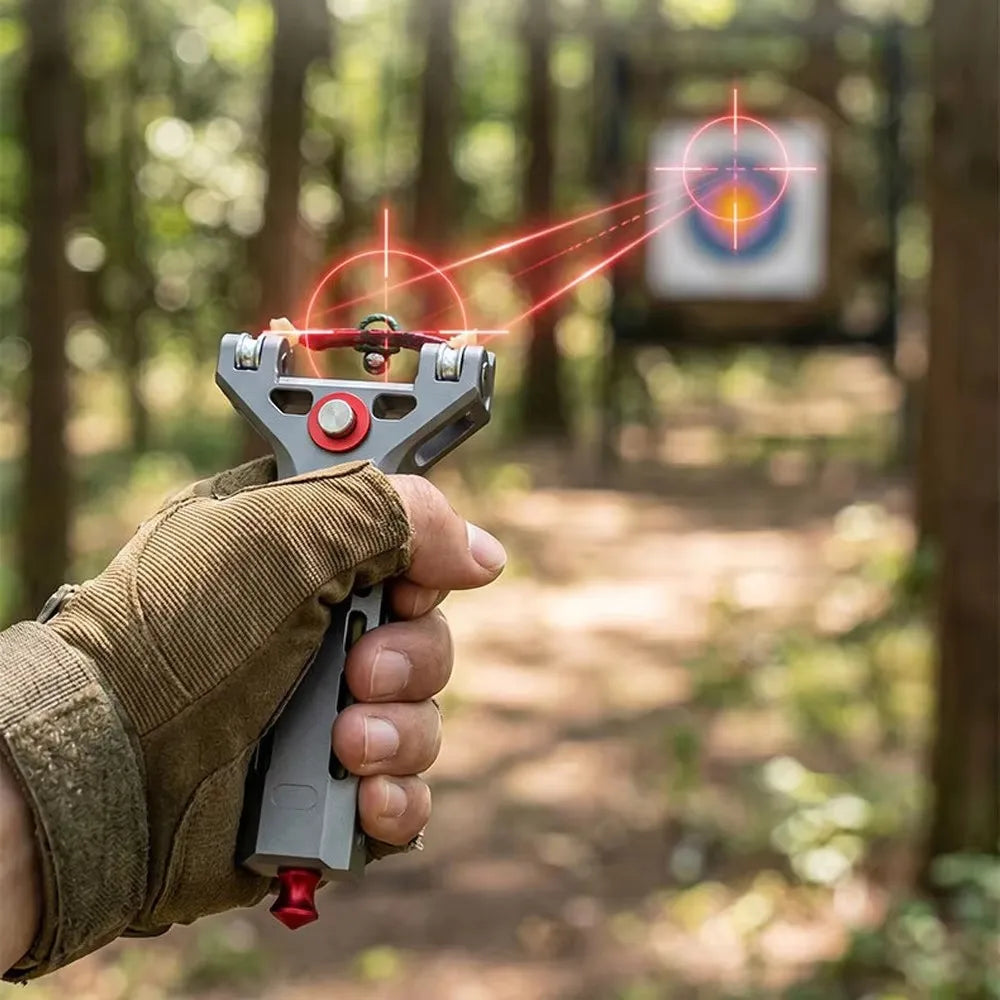 G5 Slingshot:two Automatic Slingshot Capable of Firing Multiple Rounds of All-Metal Beads in Rapid Succession Using a Rubber Ban