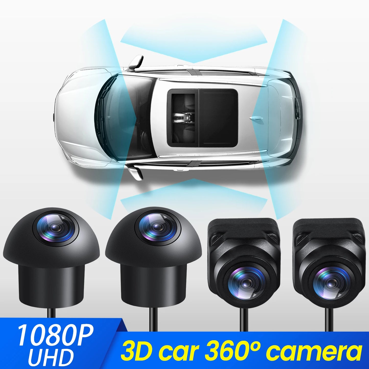 NaviFly Car 360° Camera panoramic view system camera for Android multimedia screen Bird's-eye view camera
