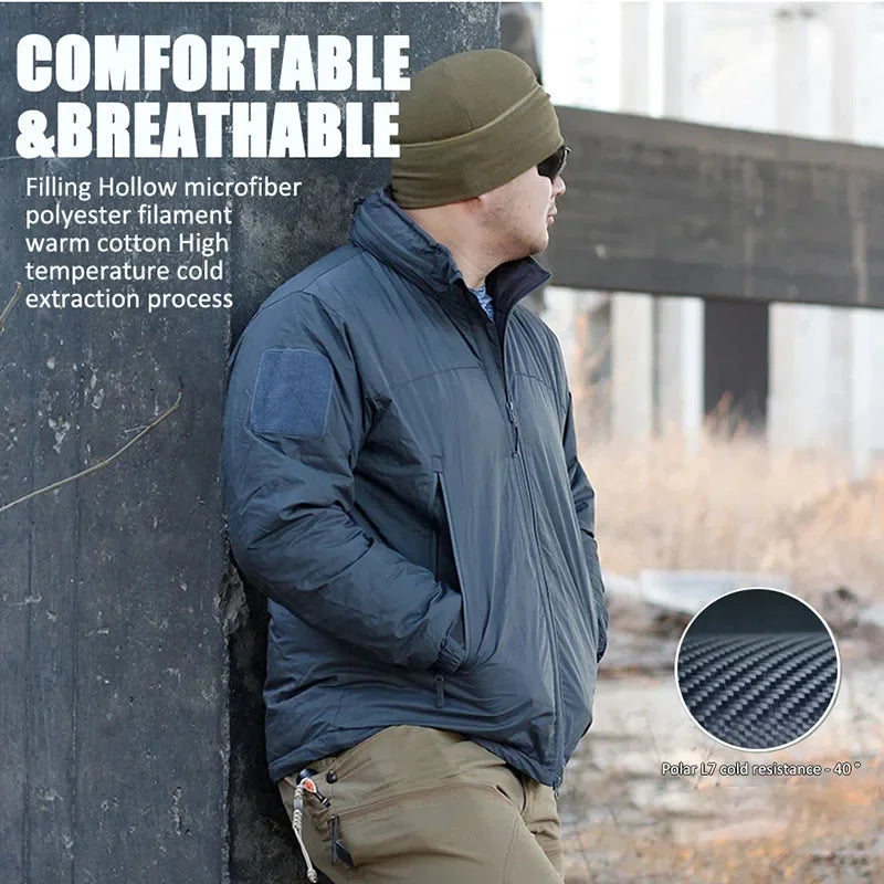 Level 7 Winter Jacket Tactical Down Jackets For Men Winter Warm Waterproof Windbreakers Hunting Hiking Outdoors  Parkas Coat