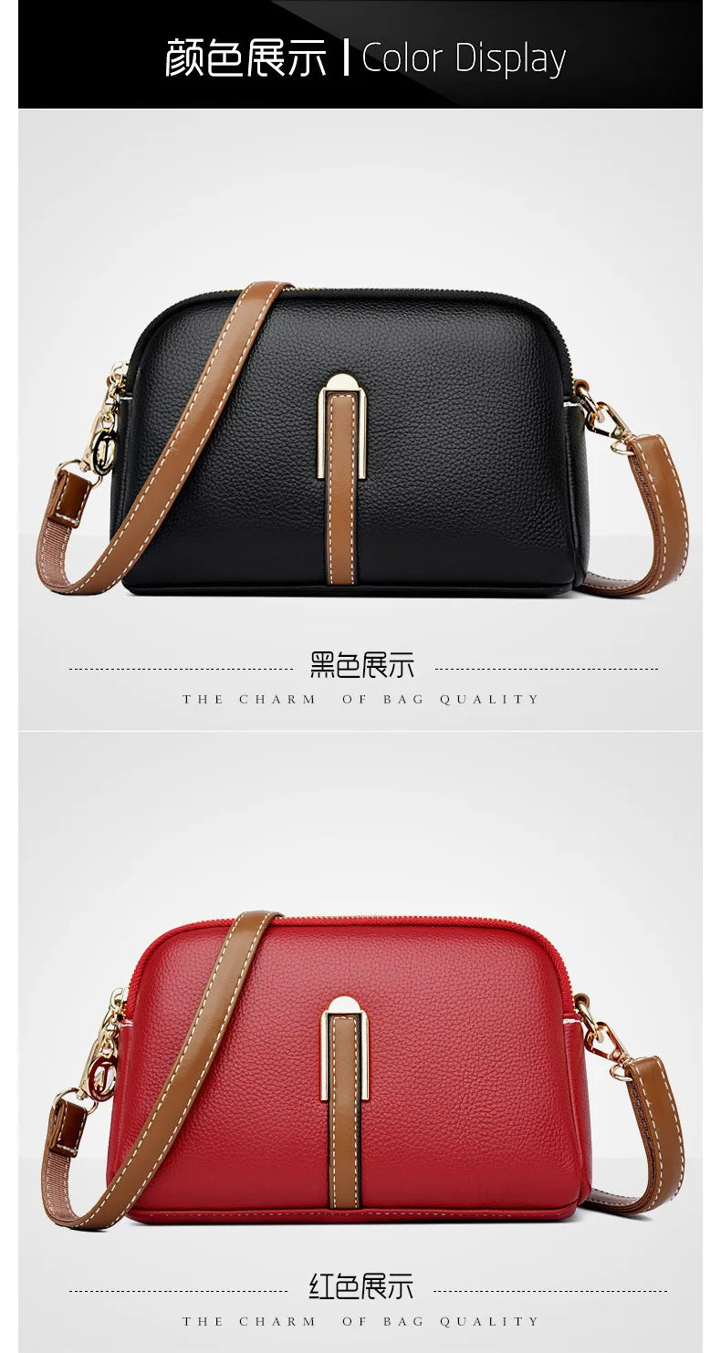 Women's bag 2025 new spring/summer shell bag, simple shoulder bag, zero wallet texture, western-style crossbody small bag