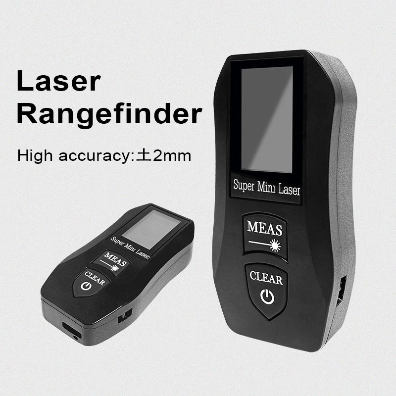 Pracmanu 30m Mini Laser Distance Meter High Precision Digital Laser Rangefinder Usb Rechargeale Construction Tool