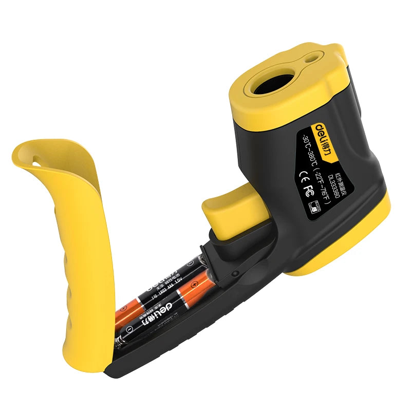 Deli Digital Infrared Thermometer IR Laser Pyrometer Non-Contact Temperature Tester with LCD Display for Home Use -30~380°F