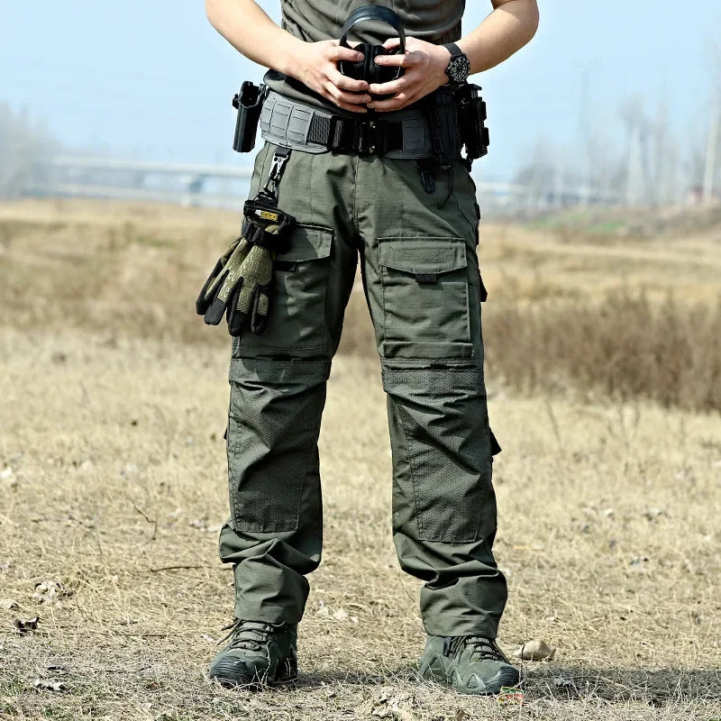 Tactical Pants Workwear Pants Mens Camo Military Wear-resistant Outdoor Trip Hiking Shirts Training Hunting Clothes Multi Pocket