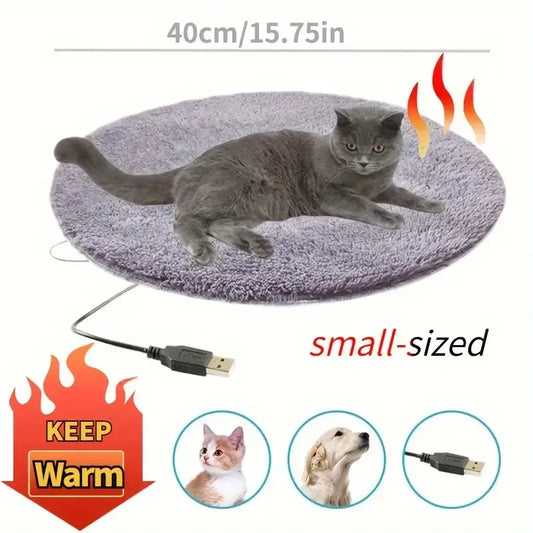 Pet Heating Pad, Electric Warm Mat for Cats and Dogs, Thermostatic & Waterproof, Chew-Resistant & Shock-Proof,  Pet Heater Bed